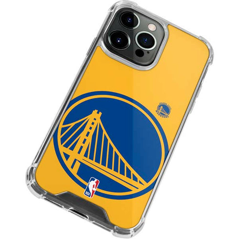 NBA Golden State Warriors Large Logo iPhone 14 Pro Clear Case
